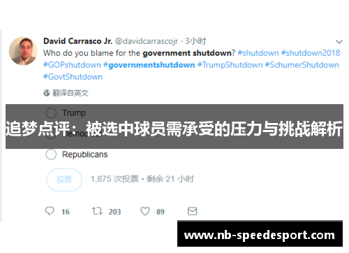 追梦点评：被选中球员需承受的压力与挑战解析