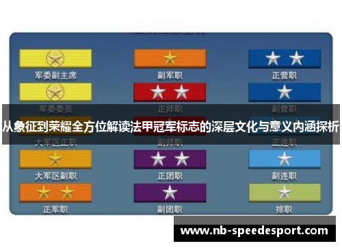 从象征到荣耀全方位解读法甲冠军标志的深层文化与意义内涵探析 从象征到荣耀全方位解读法甲冠军标志的深层文化与意义内涵探析